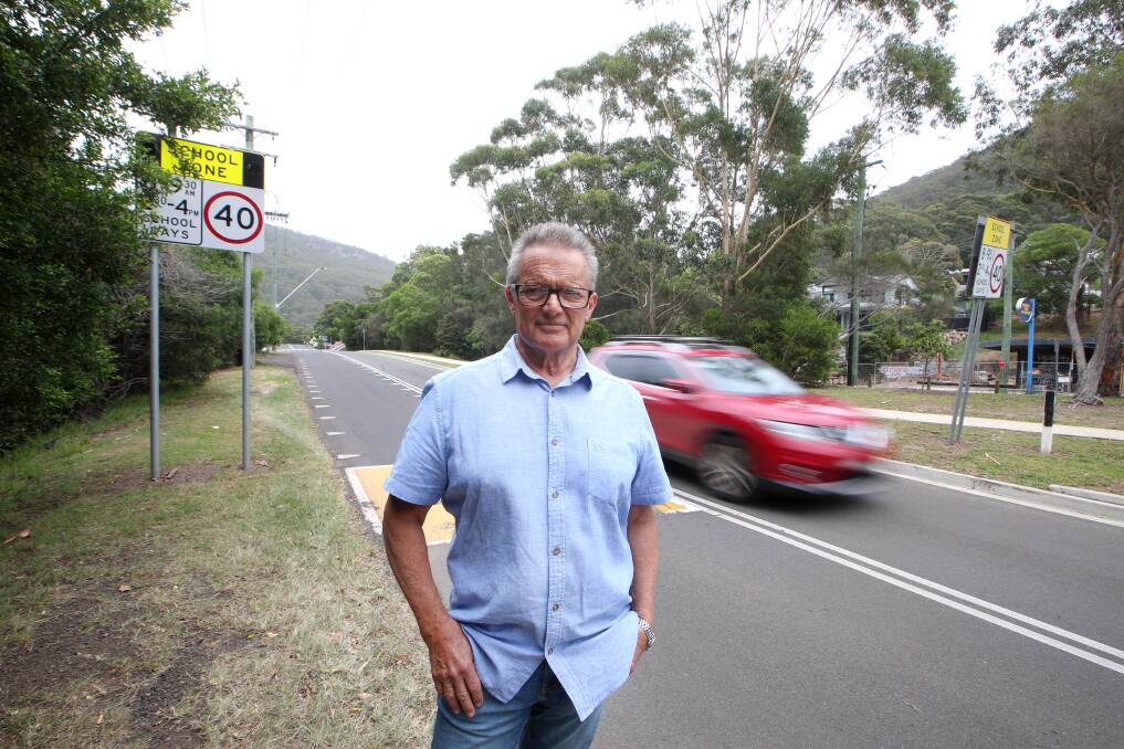 'I hope this is what he was after': Councillor Leigh Colacino will urge the council to make traffic changes in Stanwell Park. Picture: Sylvia Liber.