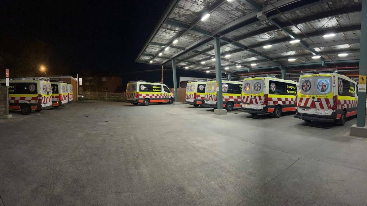 Bed block, where ambulances are stuck waiting to unload patients as the ED is full, is a problem in Wollongong.