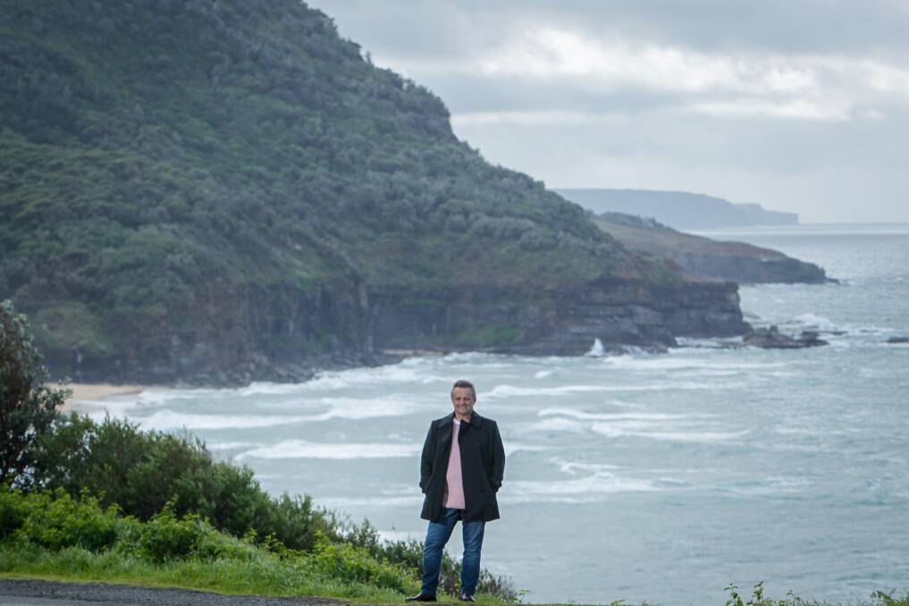 Pacific views: Councillor Leigh Colacino stands at a little known but spectacular headland south of Stanwell Park, which will form part of Stage One of the Grand Pacific Walk. Picture: Adam McLean.