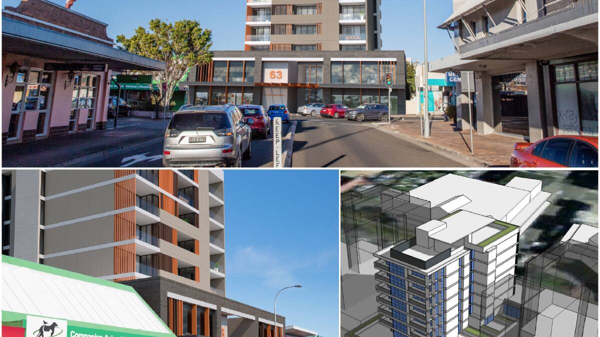 Changing streetscape: The proposal is much higher than most Dapto buildings, but this could change in the future. Pictures: Mijollo Architects