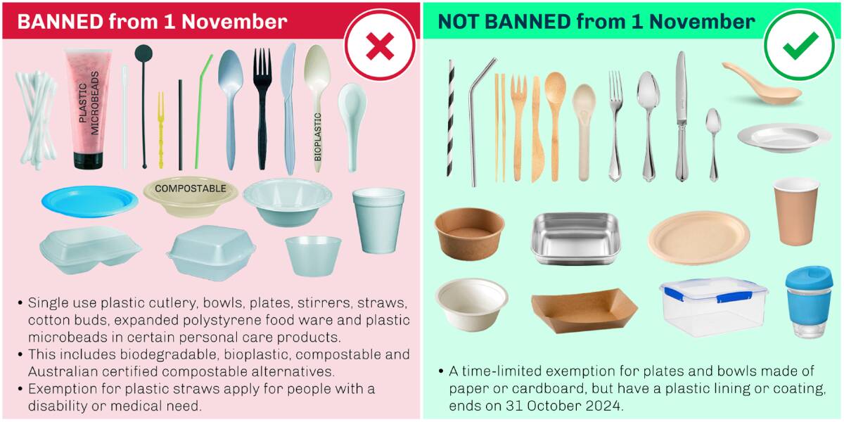 Bowls and plates out, cups allowed: Navigating NSW's new plastics ban