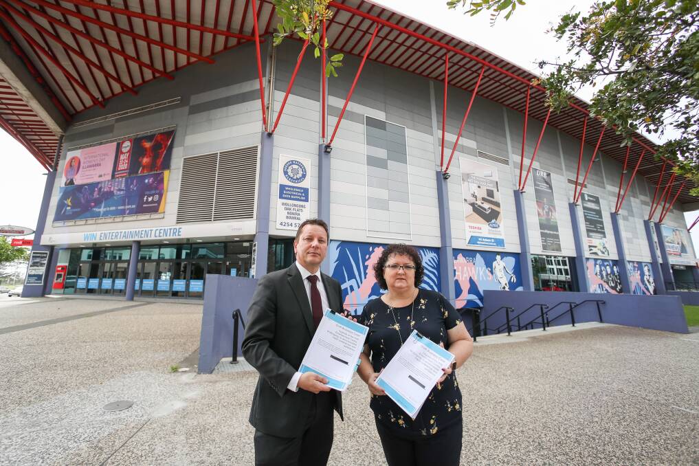 Angry at inaction: Wollongong MP Paul Scully and Deputy Lord Mayor Tania Brown have called for "long-overdue" action on WEC upgrades. Picture: Adam McLean. 
