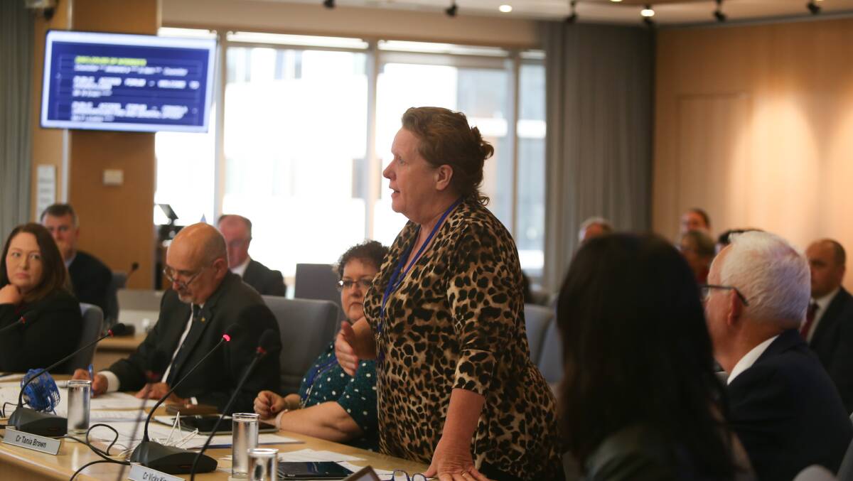 Vicky King at the first council meeting of this term, when she was re-elected after a 13 year "retirement" from civic office.
