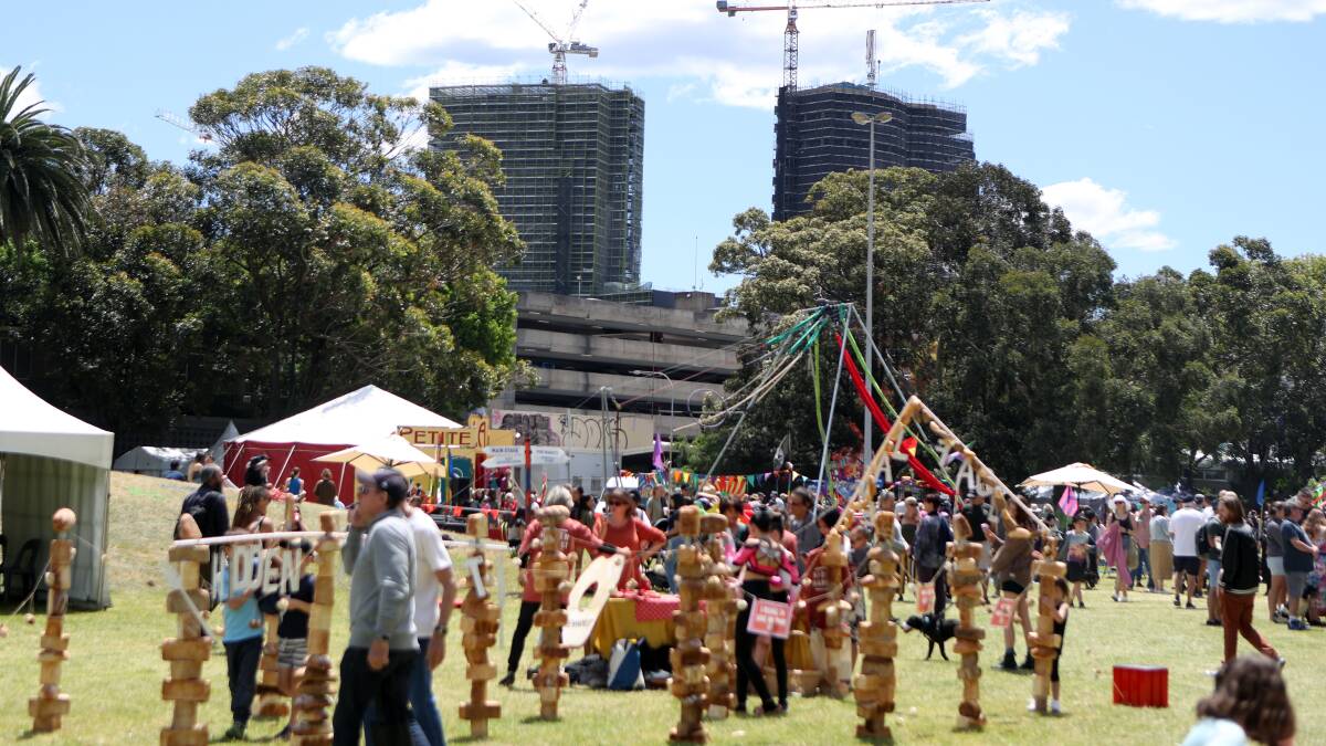 MacCabe Park, pictured here during Viva La Gong last year, is central to the commercial precinct plan.