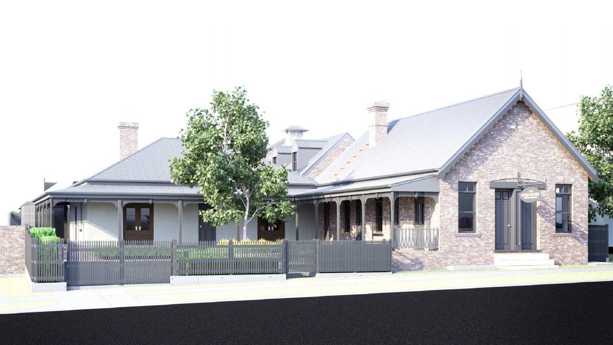 Restored to former glory: An artist's impression included with the plans to turn Little MIlton into a bed and breakfast and cooking school. Image: Gong Architecture.