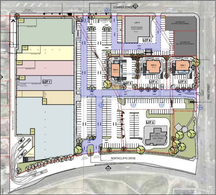 The proposed layout for the site. 