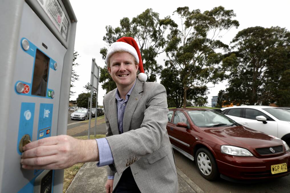 Turn them off: Shoppers could get free parking in Wollongong CBD under a proposal by councillor Cameron Walters. Picture: Adam McLean.