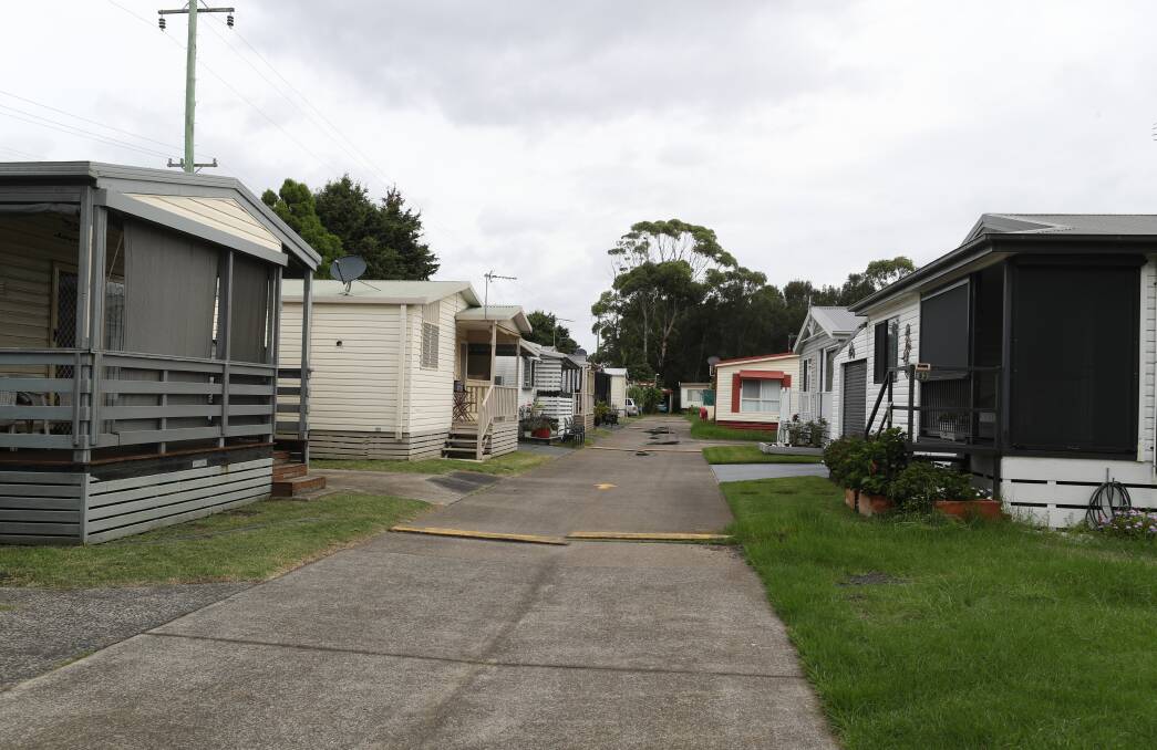 'Enough is enough': Residents at Windang's Oasis Village have been buoyed by moves in State Parliament to have an administrator appointed. Picture: Robert Peet.