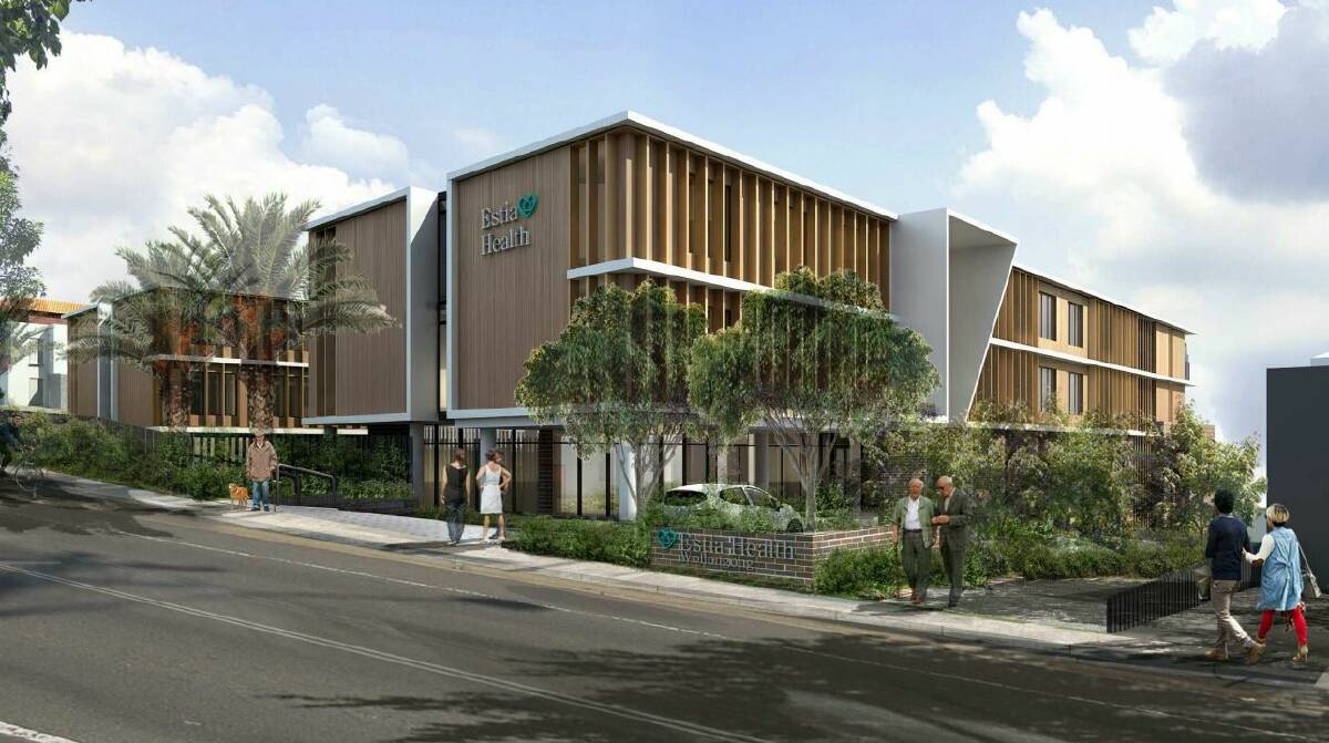 Old school site: Estia Health has proposed a new aged care facility on Crown Street at West Wollongong. Picture: Artist's impression from development application by Estia Health. 