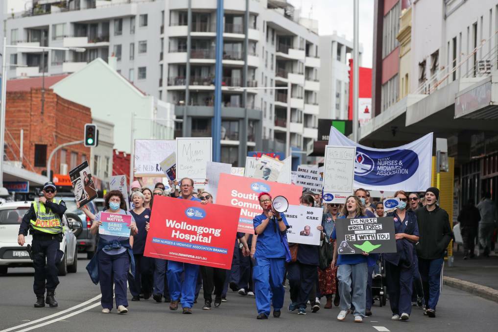 Illawarra nurses to walk out again for fourth 24-hour strike in a year