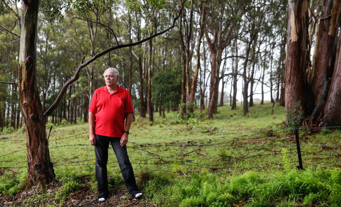 Dumping on plan: Farmborough Heights Action Group chair Eddy Uitterlinden said residents were worried about complaints - and possible fines for the council - if homes were built next to the tip. Picture: Adam McLean.