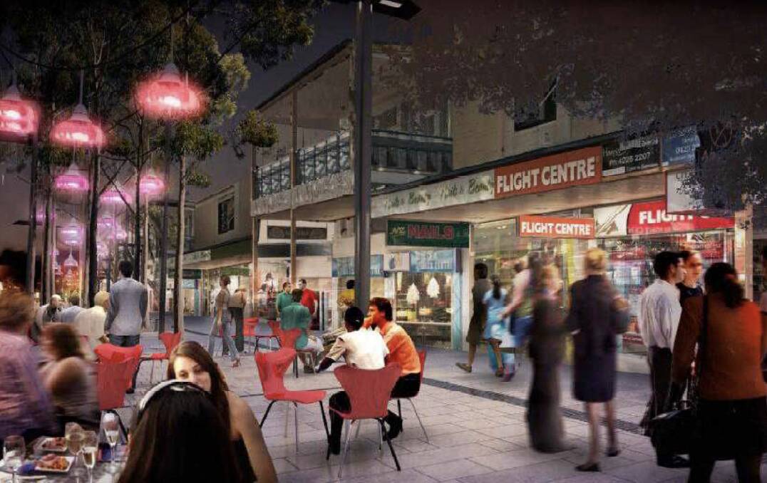 What could have been: This was the vision for Crown Street Mall when the plans were floated in 2011.