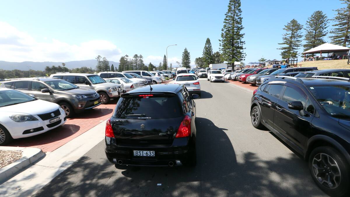 Bedlam: Car spaces at Stuart Park filled up early on New Year's Day, creating headaches for residents and visitors. Pictures: Sylvia Liber.