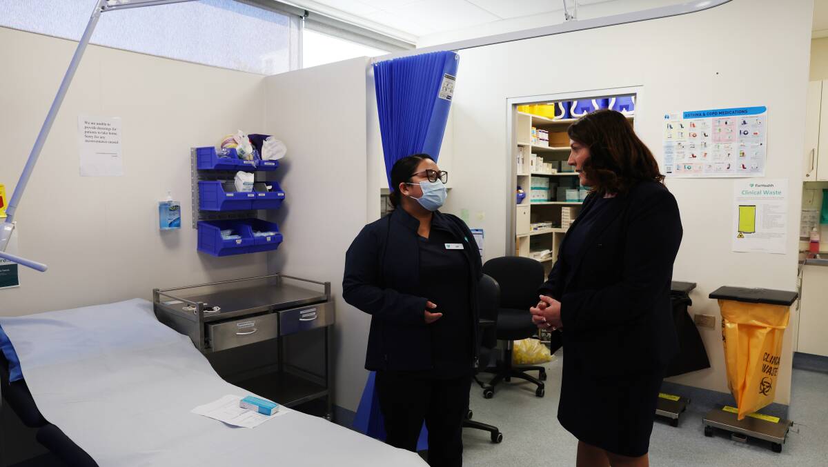 Cunningham MP Alison Byrnes attended the opening of the new Corrimal service - which comprises a reception desk, treatment rooms and a dedicated medical staff inside the existing medical centre. Picture by Sylvia Liber.