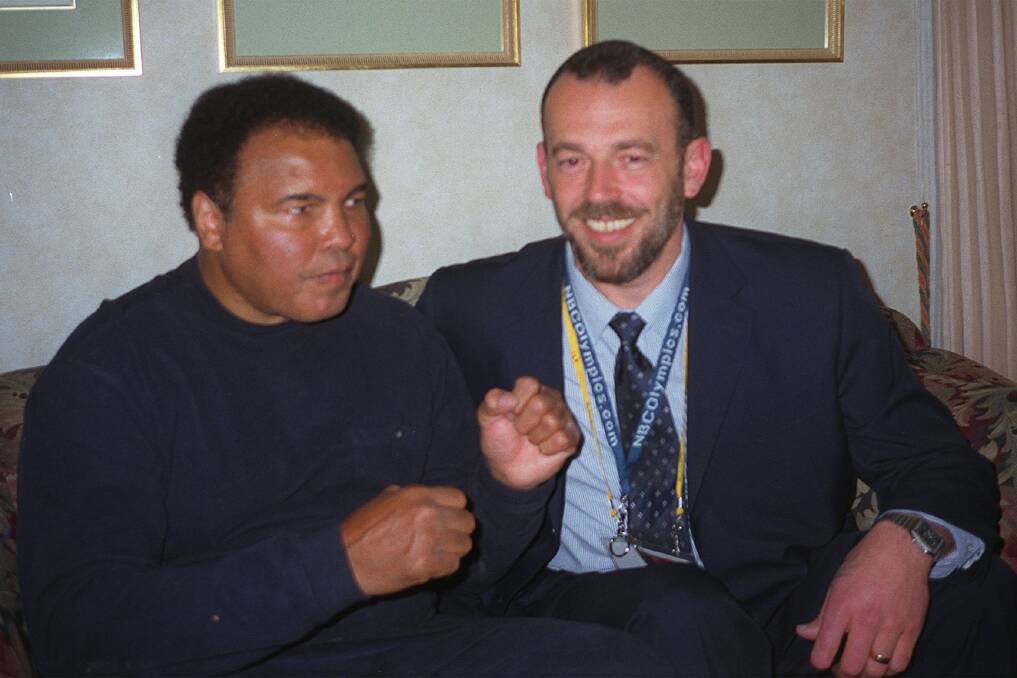 Pinnacle: Mr Rees' security career highlight was looking after late boxing great Muhammed Ali during the Sydney Olympics. 