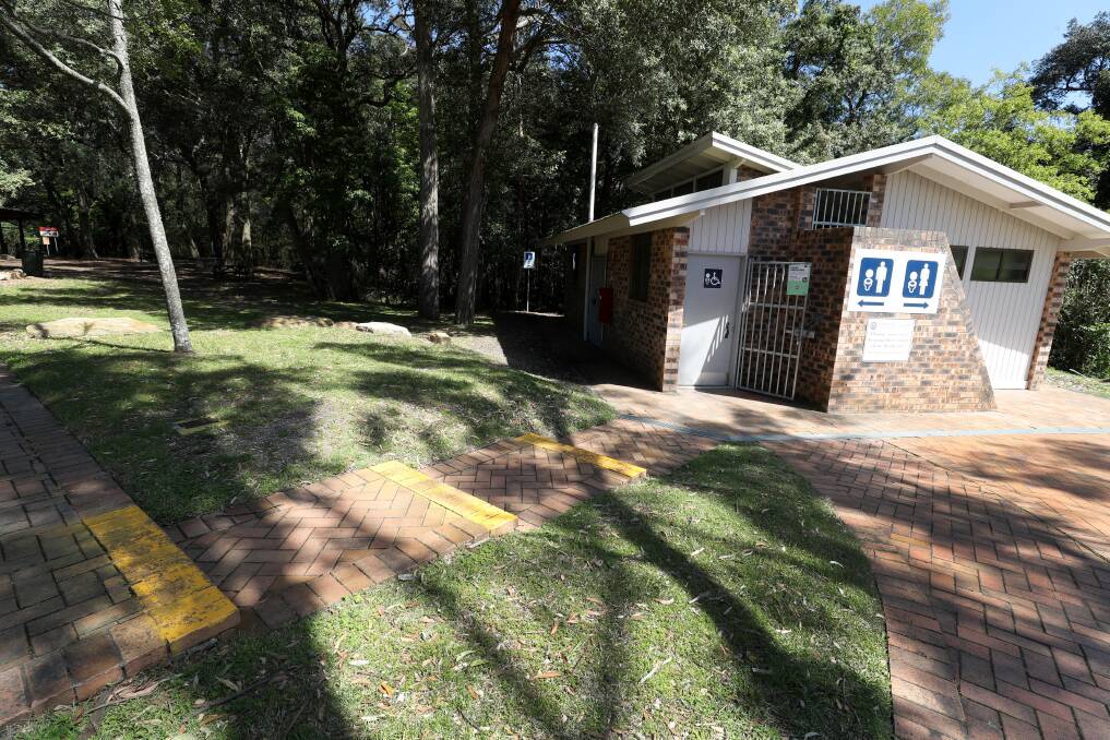 Council 'breached duty of care': Since the disability support worker's accident at Mount Keira Summit Park in 2016, Wollongong City Council has painted the steps he tripped on bright yellow. Picture: Robert Peet.