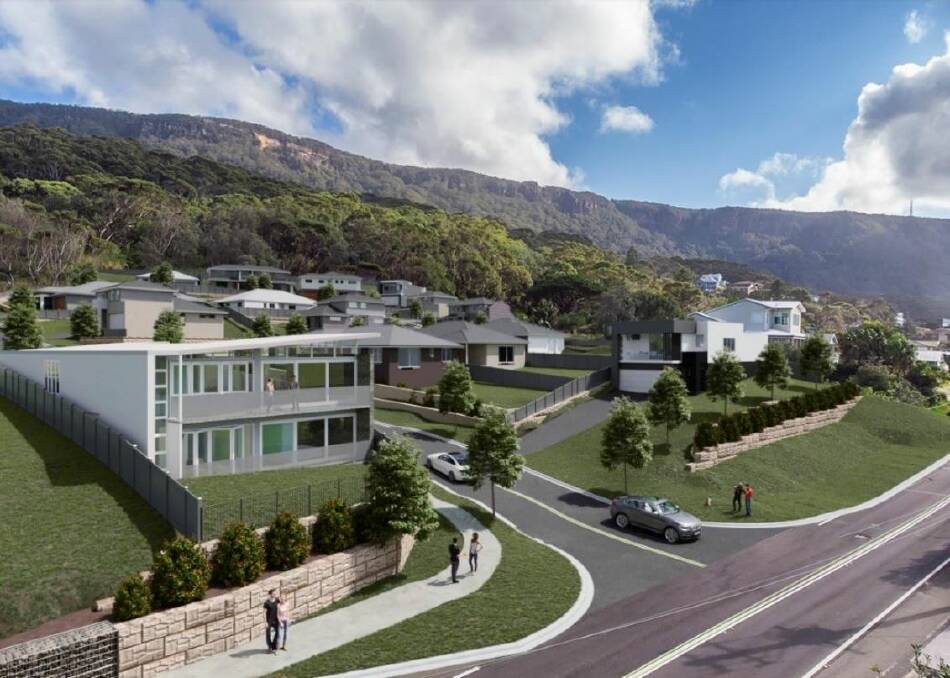 An artist's impression of the Wombarra Vista development, as it was lodged with Wollongong City Council in late 2019. 