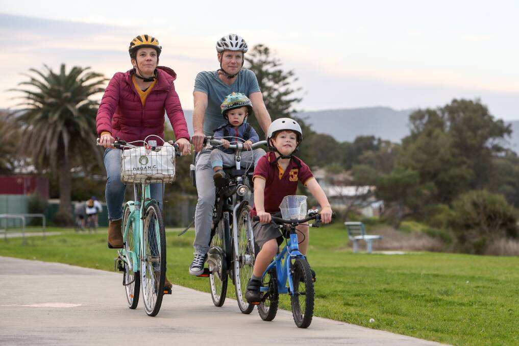 'Great potential': European research fellow Eline Schotsman loves to cycle with her family, but says Wollongong's lack of infrastructure makes commuter cycling almost impossible. Picture: Adam McLean.