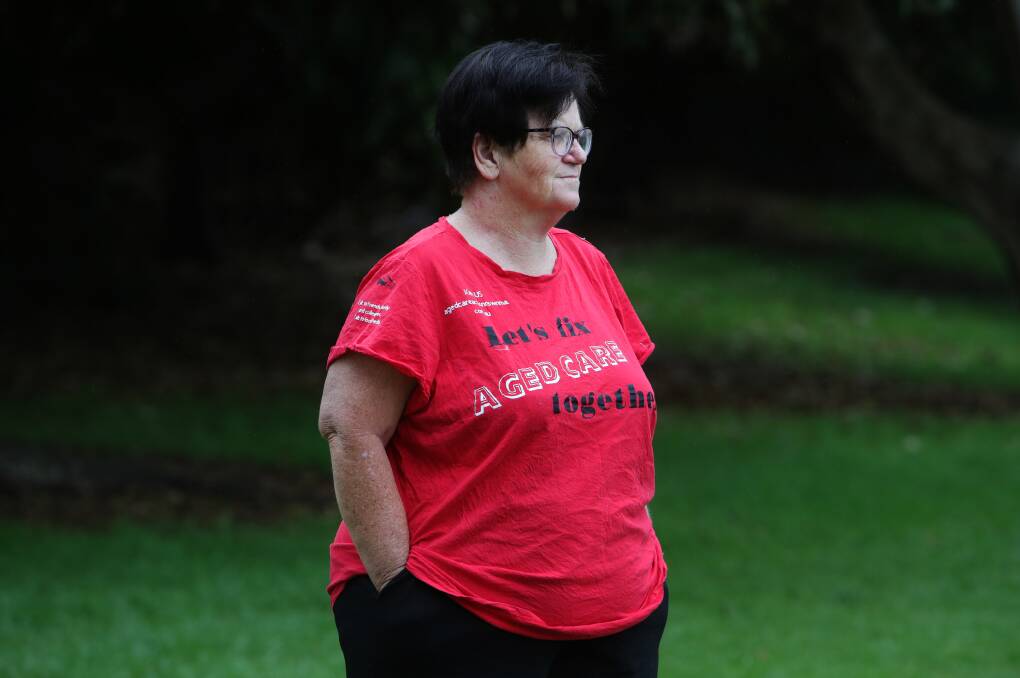 Workers under pressure: Illawarra aged care nurse Linda Hardman says aged care nurses need better pay and conditions to attract and encourage people to stay in the sector. Picture: Sylvia Liber.