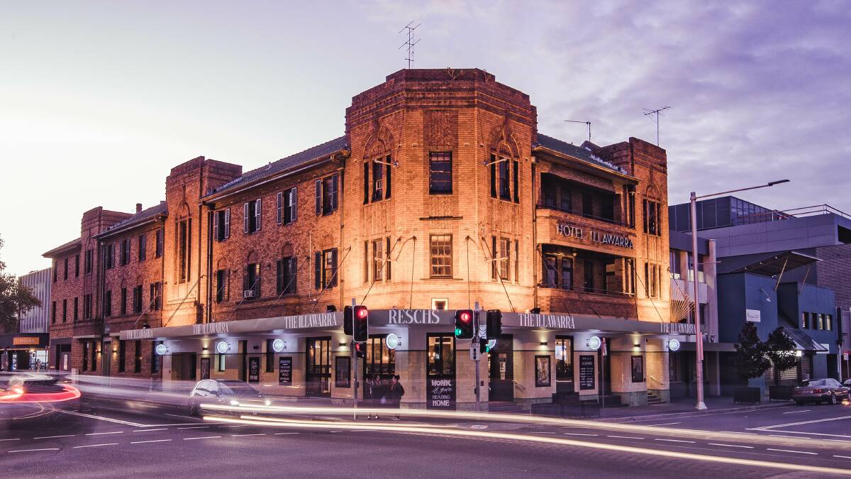 The pub has been given an understated makeover befitting its heritage, with publican Adam Aitchison hoping it will become a hub for people at all hours in the Wollongong CBD.