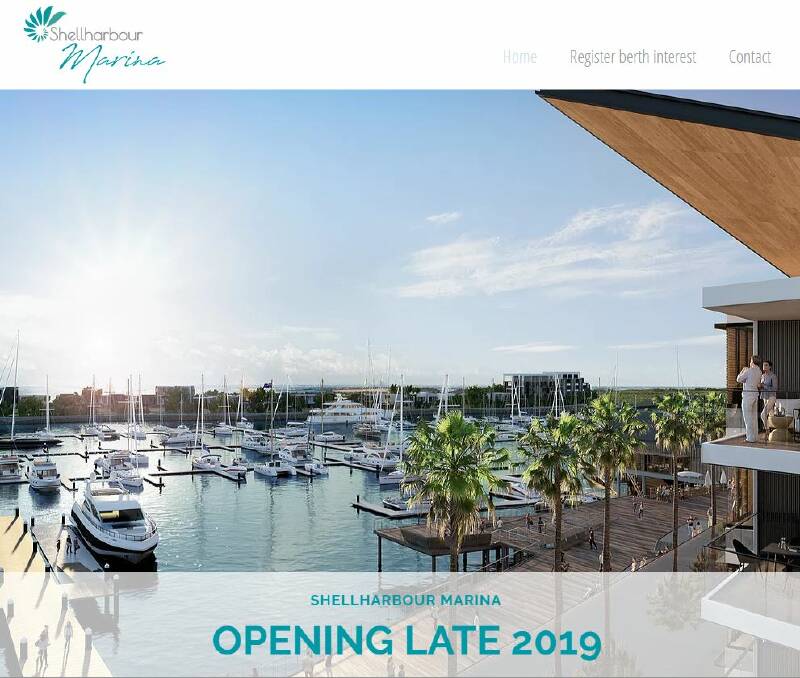 Corporate identity: The new website - shellharbourmarina.com.au - will allow the council to start gauging interest in berths.