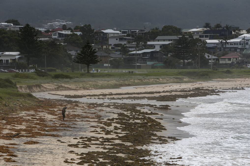 Pollution likely: Bulli beach was one of two Illawarra beaches where swimmers have been advised to stay away following heavy rain. Picture: Anna Warr.
