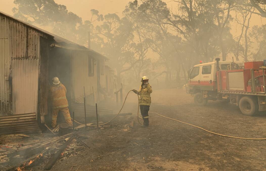 This photo supplied from the Carwoola Rural Fire Brigade. 