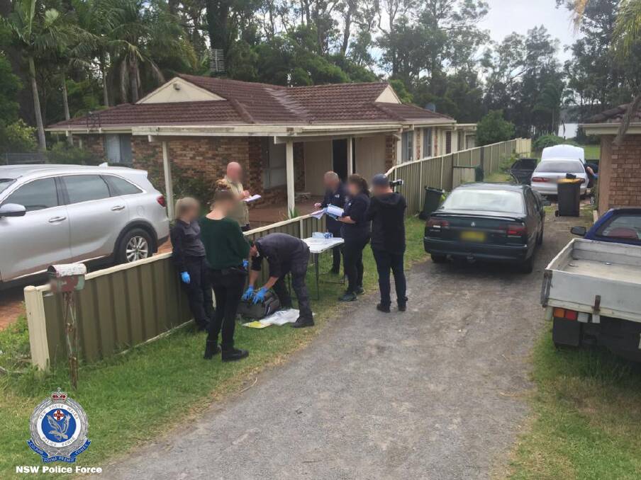 Arrest: Counter terrorism police raided Josh Lucas' Sanctuary Point home on Saturday and seized firearms and electronic devices. Picture: NSW Police