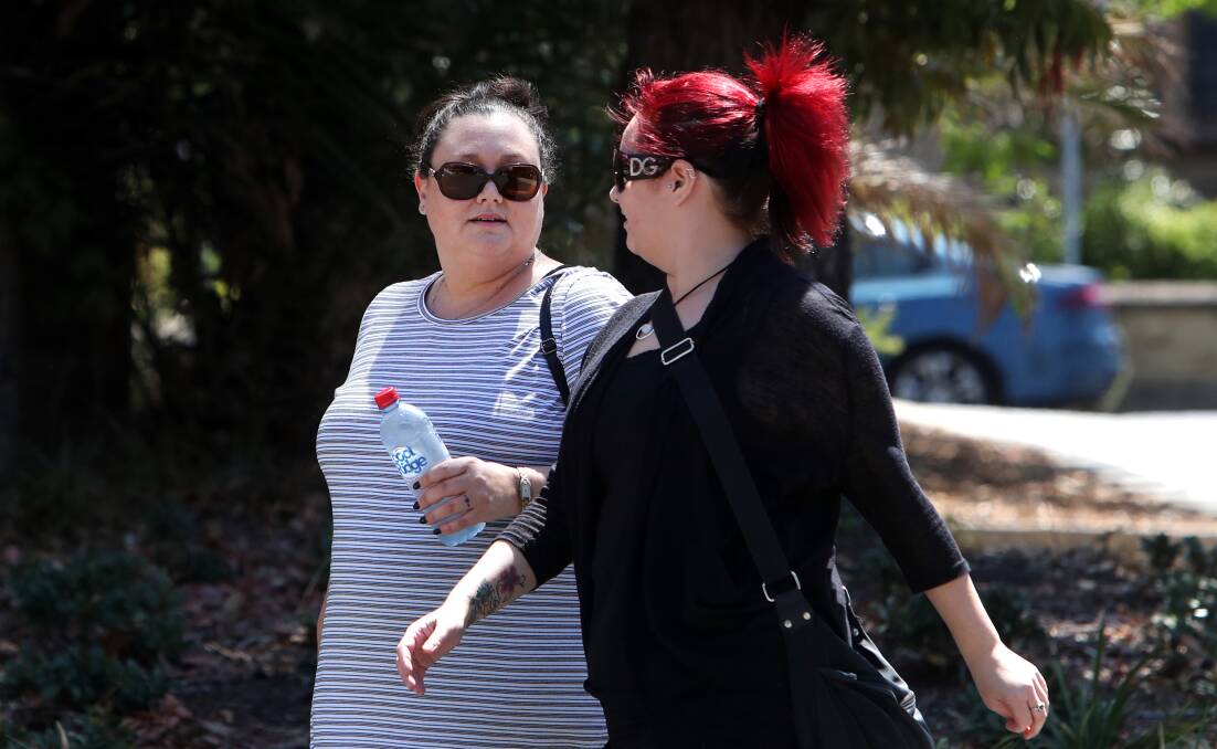 Guilty: Ex-Labor staffer Susan Greenhalgh (left) outside Wollongong courthouse during a previous court appearance. She will face sentencing on five electroal fraud charges in July.