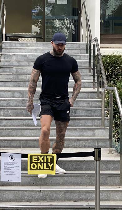 Joel Cooney leaves Wollongong courthouse in April this year.