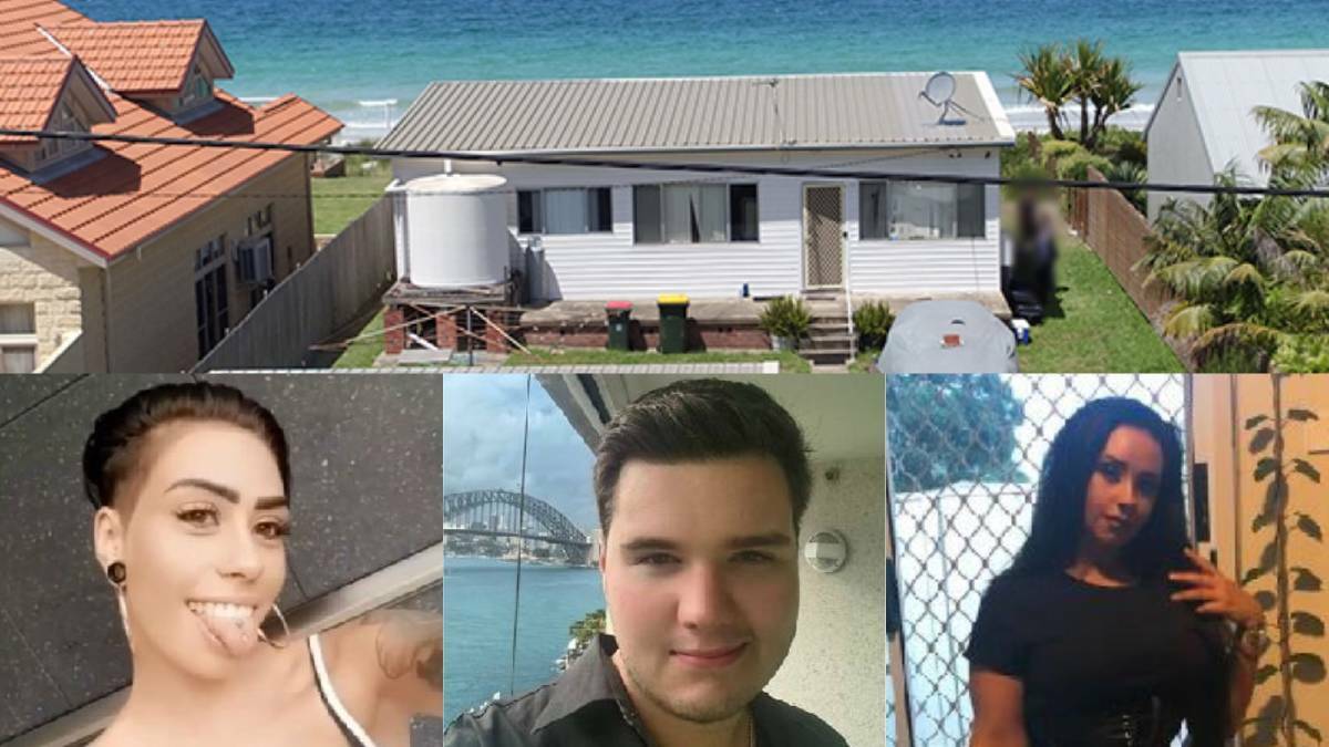 The house police raided at Quay Road Callala Beach looks over Jervis Bay. From bottom left: Patricia Koullias 20, Cody Ronald Ward 25 and Shanese Koullias 24 were arrested and charged in relations to a $17M dark web drug ring.