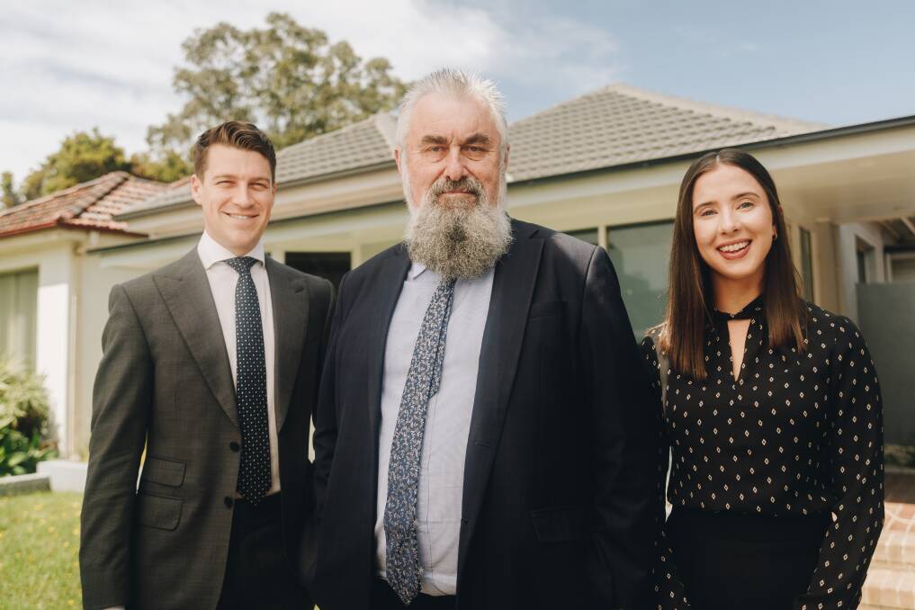 Power pack: The team at Morrisons Law - Matt Ward, Graeme Morrison and Analise Ritchie - have set up a $10,000 criminal advocacy scholarship at the University of Wollongong. Picture: Supplied.