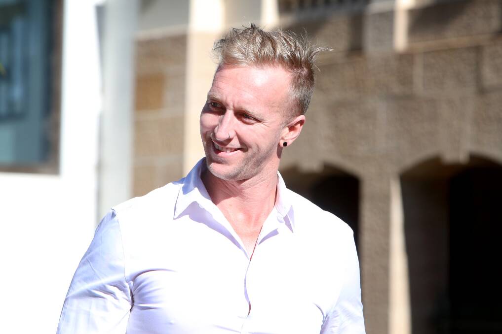 Ben Lyall outside Wollongong Local Court on Tuesday.