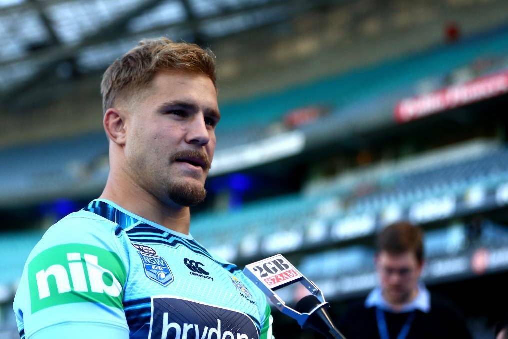 Jack de Belin ahead of game two of State of Origin in June. Picture: Jeremy Ng