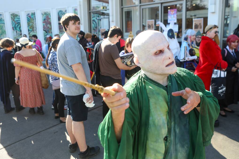 Fantasy: Lord Voldemort was in attendance at Comic Gong on Saturday.