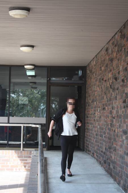 Drug use: The 27-year-old mother leaving Port Kembla courthouse during a previous court appearance. On Monday, her ex-boyfriend said he regularly supplied his partner with the drug ice and they often took it together. 