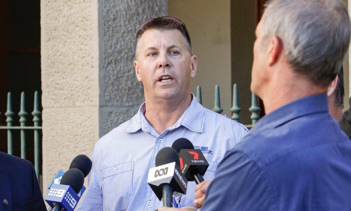 Stephen Grimmer addressed the media in 2017 about his murdered sister Cheryl.
