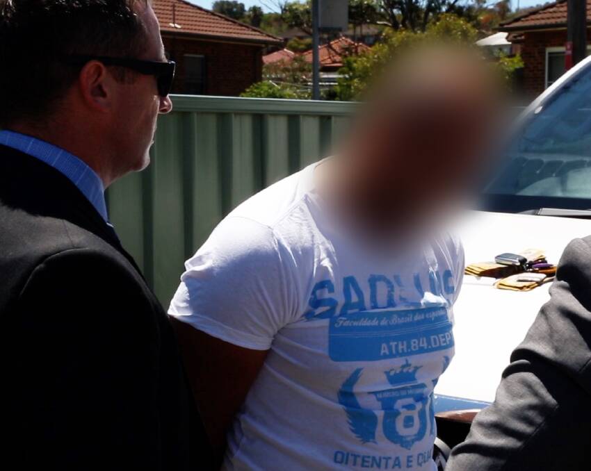 'No comment':  Ahmad El Hage declined a formal interview with police after his arrest on November 10. Picture: NSW Police