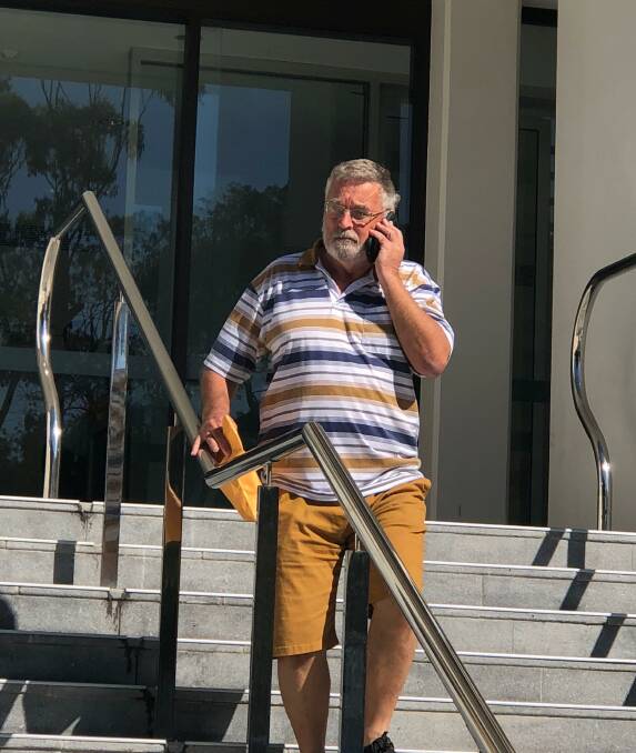 Accused: Warwick Stevenson pictured leaving Wollongong courthouse this week after being granted conditional bail over historic sexual assault allegations. Picture: Shannon Tonkin