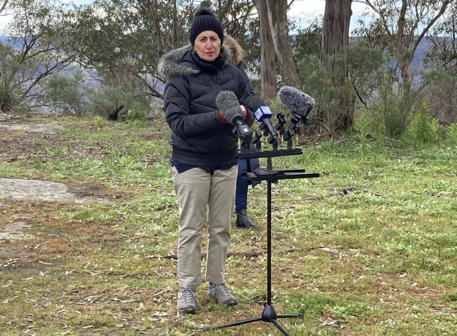 Premier Gladys Berejiklian said the creation of Guula Ngurra National Park would be an important step to "securing the future of koalas in the wild". Photo: Emily Bennett.