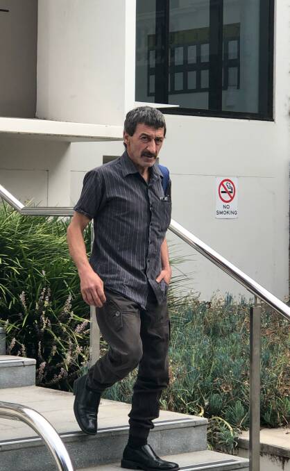 G&S Minibuses in-house mechanic Michael Fassoularis leaves Wollongong courthouse on Monday.