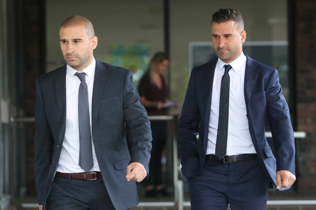 Elie (left) and Charbel Douna (right) at Port Kembla Local Court last year.