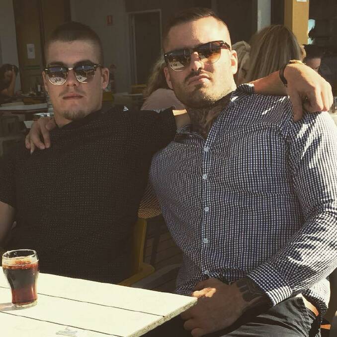 Joel Cooney (right) pictured with his brother Liam. Picture: Facebook