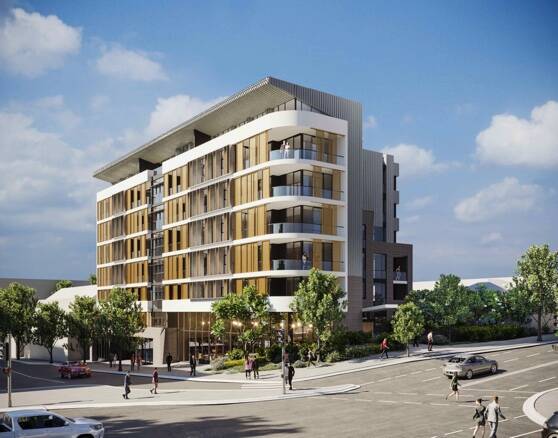 Proposal: Plans have been lodged on behalf of developer 'Belvedere on Keira' to erect a seven-storey building on the corner of Keira and Smith streets. Picture: ADM Architects