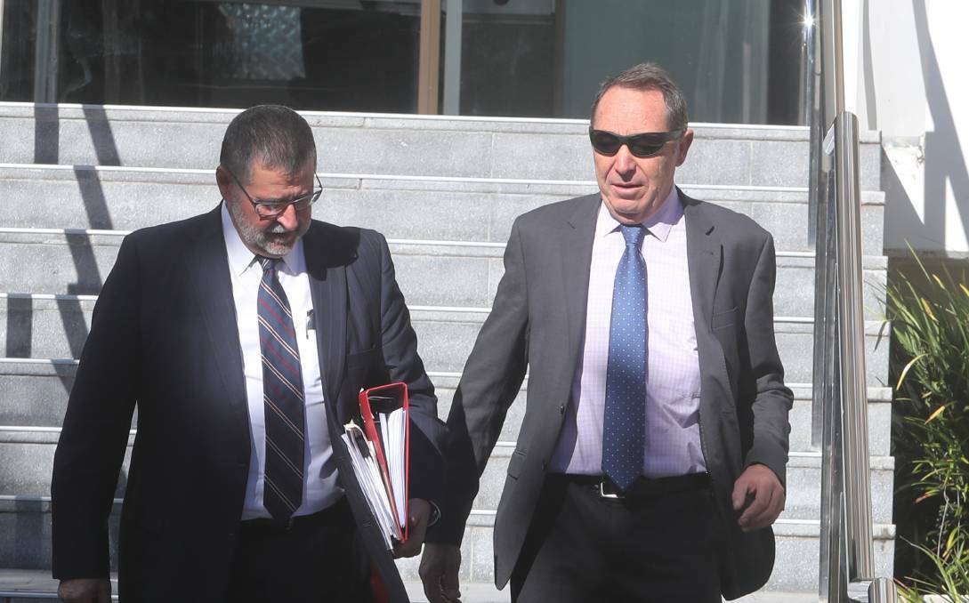 Nigel Duncan (right) with his lawyer, Sam Macedone.
