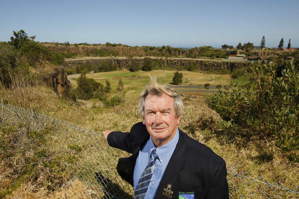 Kiama councillor Mark Way would like the disused Sanctuary Place Quarry to become a BMX park. Picture: David Tease