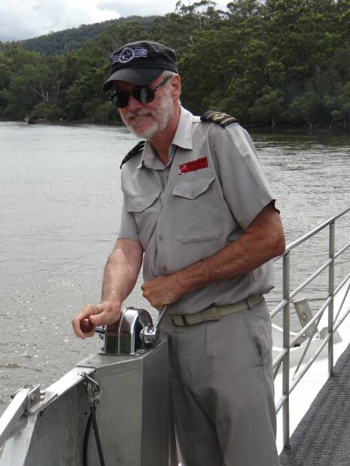 Tall tales: Randle Ferrington, captain of the Hawkesbury River Postal Boat, who was "quite skeptical about the monster". Picture: Tony Healy 