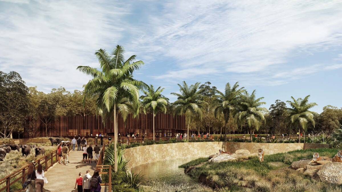 Sydney Zoo - Tigers area artist impression. Picture: Supplied