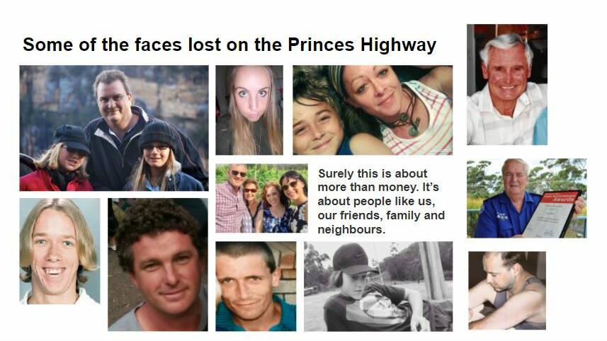 These are just some of the people killed on the Princes Highway. How many more lives need to be lost before something is done? 