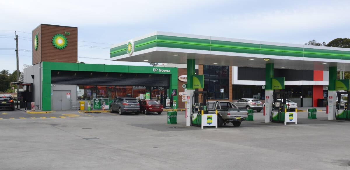 CRIME SCENE: The BP Central Service Station Nowra on the corner of Plunkett Street and the Princes Highway was allegedly held up around 9.15pm on Tuesday (June 22).